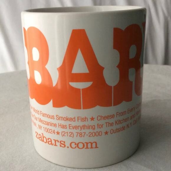 ZABAR’S Gourmet Emporium Famous NY Deli White Mug - Picture 2 of 5